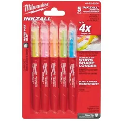 Milwaukee INKZALL Leuchtmarker 5 Stk.