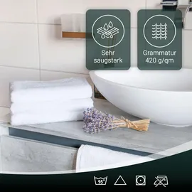 ZOLLNER Handtuchset 4-tlg. weiß