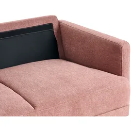Beliani Sofa 2-Sitzer Breda Stoff Rosa