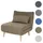 Mendler Schlafsessel HWC-D35 Stoff/Textil 0 x 0 x 0 cm Grün mit Schlaffunktion