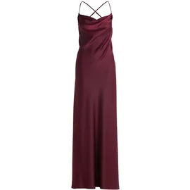 Vera Mont Abendkleid Wasserfallausschnitt Rot 42