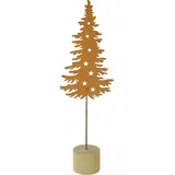 Trendline Baum mit Sternen aus Metall 10 x 5,4 x 32,5 cm Braun
