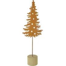 Trendline Baum mit Sternen aus Metall 10 x 5,4 x 32,5 cm Braun