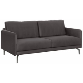HÜLSTA sofa 2-Sitzer »hs.450«, Armlehne sehr schmal, Alugussfüße in umbragrau, Breite 150 cm, braun