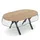 ANRO Tischdecke Transparent Oval 160 x 140 cm Klar