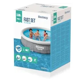 BESTWAY Fast Set 366 x 76 cm rattanpptik