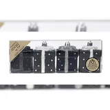 MAGIC by Inge 4 Geschenkboxen 6cm Kunststoff Christbaumschmuck Weihnachtsbaumschmuck Anhänger