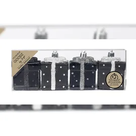 MAGIC by Inge 4 Geschenkboxen 6cm Kunststoff Christbaumschmuck Weihnachtsbaumschmuck Anhänger