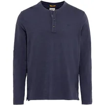 CAMEL ACTIVE Henleyshirt, mit Logostickerei camel active night blue