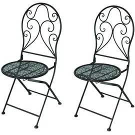 Hti-Living Lani Gartenstuhl 40 x 40 x 92 cm braun 2 St.
