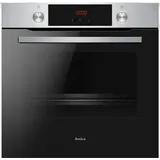 Amica EBPX 945 600 E EEK: A+ XXL Einbaubackofen, 60 cm breit, 77 L, 3 Pyrolyseprogramme, RapidWarmUp, versenkbare Knebel, Timer, Halogenbeleuchtung, Edelstahl