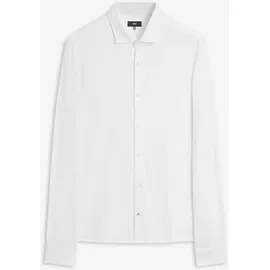 Cinque Businesshemd CINQUE, Herren, Gr. M, N-Gr, weiß, Jersey, Obermaterial: 100% Baumwolle, unifarben, regular fit normal, Rundhals, 1-Knopf-Manschette, Hemden, Jersey Qualität, Regular Fit