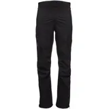 Black Diamond STORMLINE STRETCH FULL ZIP RAIN PANTS Herren Schwarz S