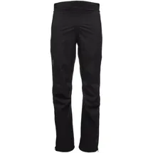 Black Diamond STORMLINE STRETCH FULL ZIP RAIN PANTS Herren Schwarz S