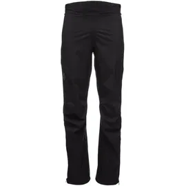 Black Diamond STORMLINE STRETCH FULL ZIP RAIN PANTS Herren Schwarz S