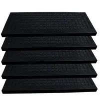 BigDean Stufenmatte 65 x 26 cm Schwarz