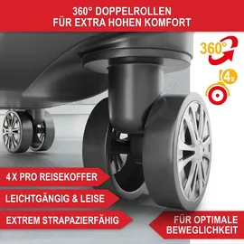 onbest Kofferset 4-teilig Schwarz