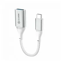 Alogic USB-C auf USB-A Adapter 0,15 m Silber