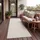 Paco Home Teppich Wetterfest, Balkon Wohnzimmer Skandinavisches Boho Einfarbig 80x150 cm, Creme 2