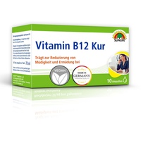 Sunlife Vitamin B12 Kur - 1 x 10 Ampullen - Trinkampullen mit Vitamin B12 hochdosiert - B12 Vitamin Ampullen - gluten- & laktosefrei - hochwertige B12 Trinkfläschchen