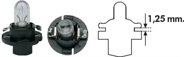 MAGNETI MARELLI Glühlampe 002053000000 für VW SEAT TOFAS