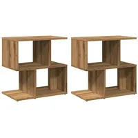 VidaXL Nachttische 2 Stk. Artisan-Eiche 50x30x51,5 cm Holzwerkstoff