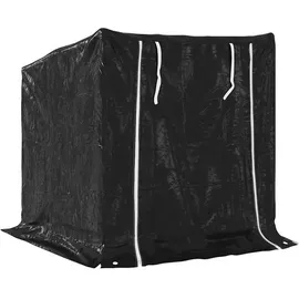 vidaXL Kaminholzregal Verzinkter Stahl 101 x 61 x 110,5 cm Schwarz