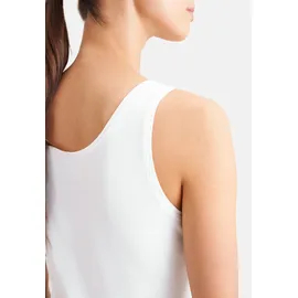Seidensticker Shirttop Ohne Arm Rundhals Uni Weiß L