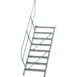 MUNK Aluminium-Treppe Stufen 45° 8 Stufen