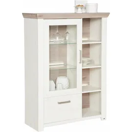 Set One by Musterring Highboard »York«, Typ 13 und 14, mit Glastür und Schubkasten, 3 Farbvarianten, B 105 cm