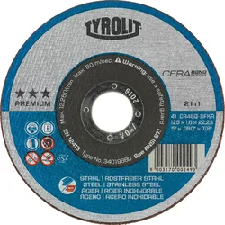 Tyrolit Trennscheibe PREMIUM CERABOND 2in1 für Stahl und Edelstahl