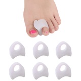 Zehenspreizer für überlappende Zehen,toe spacer,- 6er Pack transparente Gel Zehentrenner - Hammerzehen Korrektoren - Groß Toe Spacer für Hallux Valgus Korrektur, Schmerzlinderung