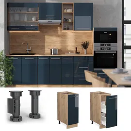 Vicco Unterschrank Apotheker Fame-Line 30 x 82 x 60 cm Dunkelblau