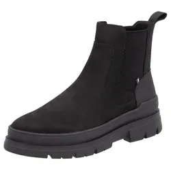 Chelseaboots RIEKER EVOLUTION, Herren, Gr. 46, schwarz, Leder, unifarben, sportlich, Schuhe, Schlupfboots, Stiefelette mit praktischem Innenreißverschluss