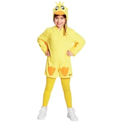Rubie ́s Kostüm Die Ente, Süßes Cartoon-Kostüm zur ‚Sendung mit der Maus‘ gelb 98-104