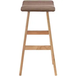 vidaXL Barhocker Taupe Stoff