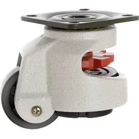 TOOLCRAFT TO-5137962 Lenkrolle 50 mm nivelierbar mit Anschraubplatte Tragfähigkeit (max.): 250 kg