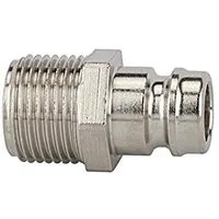 Riegler Temperier-Einstecknippel DN 9 mit AG, mit Absperrventil, G