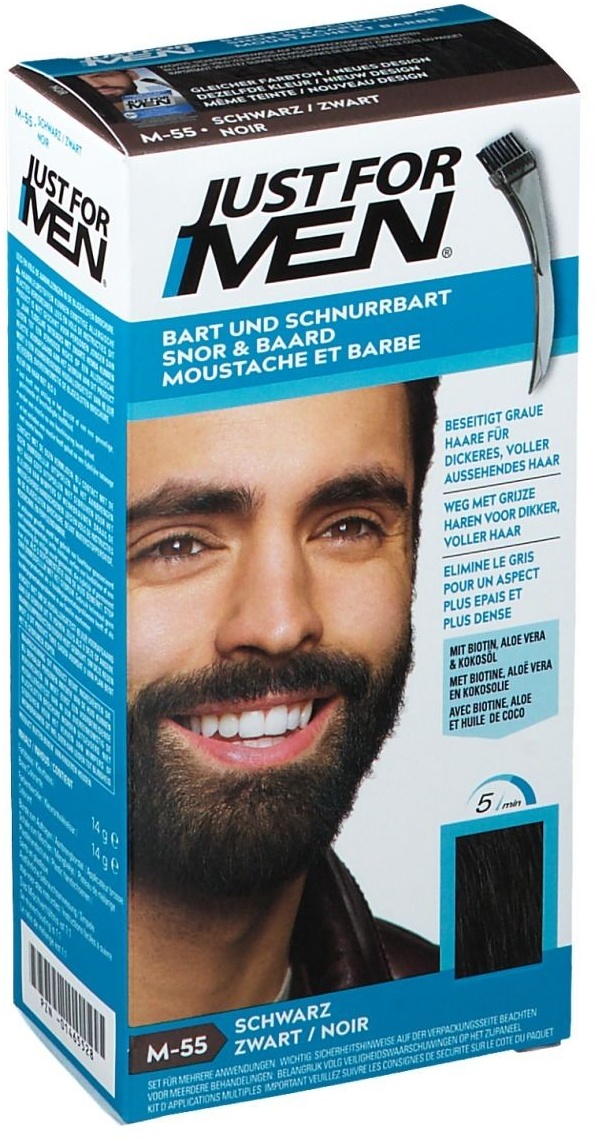 JUST FOR MEN® Coloration moustache & barbe Noir M55 28,4 ml gel(s)