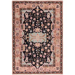 Wollteppich FLAIR RUGS "Blossom", rosa, B:200cm H:5mm L:290cm, Wolle, Teppiche, Traditioneller Wollteppich Blossom