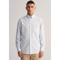 GANT Reg Gingham Langarmhemd Light Blue M