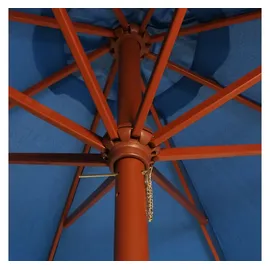 vidaXL Sonnenschirm 300 x 258 cm blau