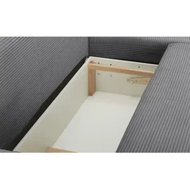 Sofa.de Ecksofa mit Schlaffunktion ¦ grau ¦ Maße (cm): B: 275 H: 91 T: 173.0