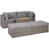 Greemotion Lounge-Set Olea, Rattan Lounge Set mit Tisch