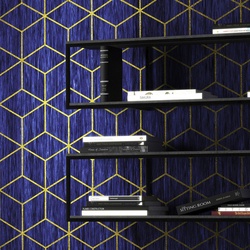 KOMAR Vliestapete »Mystique Bleu«, Breite 400 cm, seidenmatt - bunt