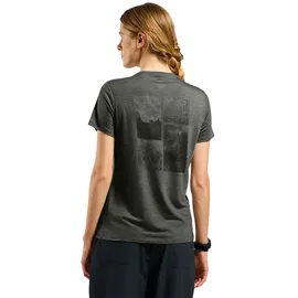 Odlo X Pow Merino Tencel Kurzarm-t-shirt - urban chic melange - L