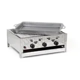 Edelstahl-Brenner Gasgrill Gasbräter Tischmodell 3-flammig 11kW Gastro Neu K3