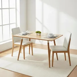 Relaxdays Esszimmertisch 110 x 75 x 70 cm natur
