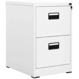 vidaXL Aktenschrank Weiß 46x62x72,5 cm Stahl
