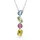 Swarovski Gema Halskette, Mehrfarbige, Rhodinierte Damenhalskette mit Y-Anhänger und Strahlenden Kristallen in Verschiedenen Schliffen